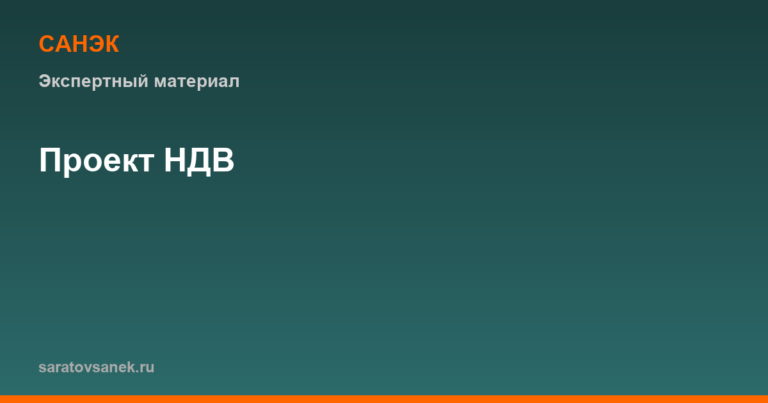 Проект НДВ для предприятия: от инвентаризации до утверждения